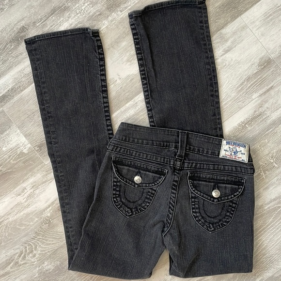 True Religion Denim - True Religion Black Hi-Rise Boot Jeans 28